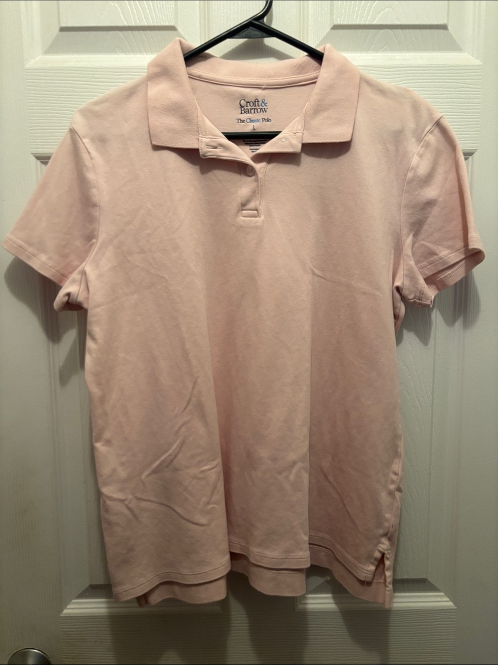 croft & barrow women’s Polo Shirt - Pale Pink
